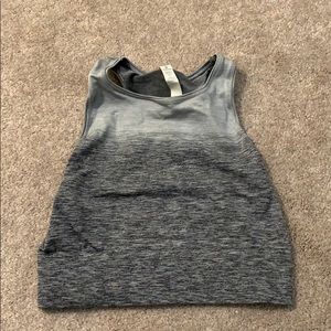 Lululemon High Neck / Long Line Ombré Sports Bra